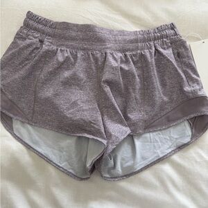 Lululemon Hotty Hot Short 2.5” Heathered Purple Athletic Shorts. NEVER WORN